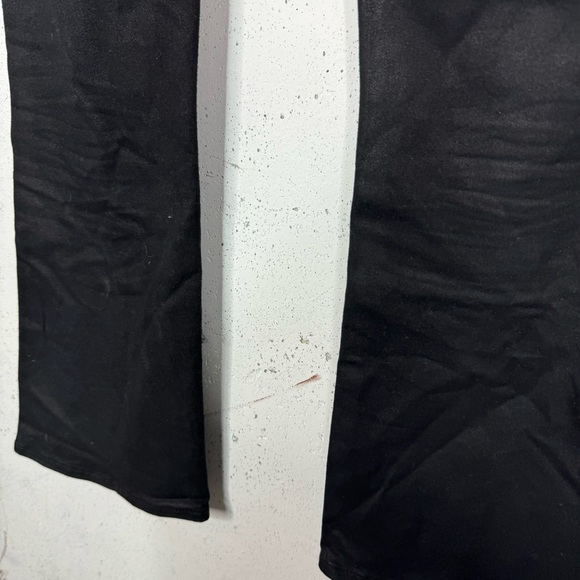 7 For All Mankind Waxed Mid Rise Flare Coated Jeans Black 27 - Picture 11 of 11
